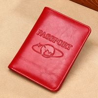 Unisex Solid Color Leather Open Card Holders sku image 3
