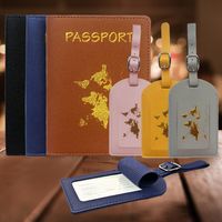 Unisex Letter Pu Leather Open Card Holders main image 1