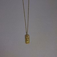 Edelstahl 304 18 Karat Vergoldet Einfacher Stil Überzug Blume Schmetterling Halskette Mit Anhänger main image 4