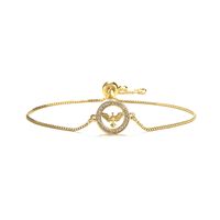 Simple Style Commute Angel Copper Plating Inlay Zircon 18k Gold Plated Bracelets sku image 1