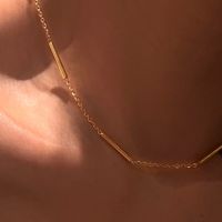 201 Edelstahl Vergoldet Retro Überzug Gänseblümchen Halskette main image 1