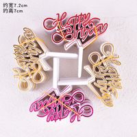 Birthday Letter Plastic Party Cake Decorating Supplies 1 Set sku image 4