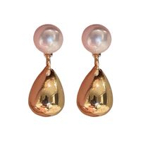Elegant Water Droplets Imitation Pearl Alloy Women's Drop Earrings main image 2