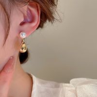 Elegant Water Droplets Imitation Pearl Alloy Women's Drop Earrings main image 3