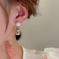 Elegant Water Droplets Imitation Pearl Alloy Women's Drop Earrings main image 4
