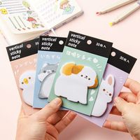 Korean Style Ins Cartoon Cute Special-shaped Sticky Notes Note Paper Creative Thickening Notepad Good-looking Note Sticker Wholesale main image 1