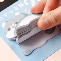 Korean Style Ins Cartoon Cute Special-shaped Sticky Notes Note Paper Creative Thickening Notepad Good-looking Note Sticker Wholesale main image 3