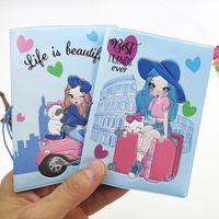 Unisex Cute Cartoon Character Pvc Passport Holders main image 5