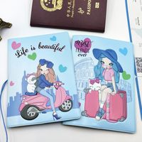 Unisex Cute Cartoon Character Pvc Passport Holders main image 4