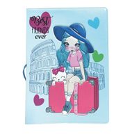 Unisex Cute Cartoon Character Pvc Passport Holders sku image 1