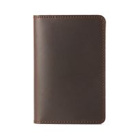Unisex Vintage Style Solid Color Leather Passport Holders main image 3