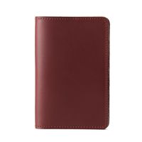 Unisex Vintage Style Solid Color Leather Passport Holders main image 4