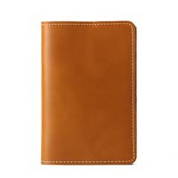 Unisex Vintage Style Solid Color Leather Passport Holders main image 2