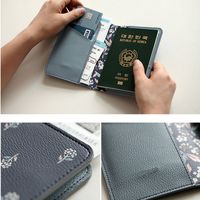 Unisex Cute Geometric Pu Leather Passport Holders main image 3