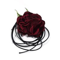 Romantic Rose Cloth Handmade Women's Necklace sku image 1