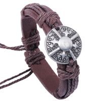 Star Anise Chinese Element Retro Leather Bracelet Wholesale sku image 4
