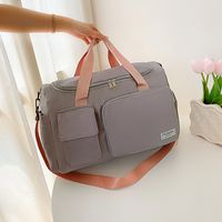 Unisex Classic Style Solid Color Nylon Travel Bags sku image 6