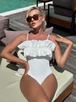 Women's Sexy Solid Color Backless 1 Piece One Piece main image 5