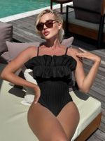 Women's Sexy Solid Color Backless 1 Piece One Piece main image 2
