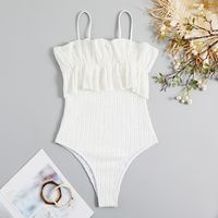 Women's Sexy Solid Color Backless 1 Piece One Piece main image 3