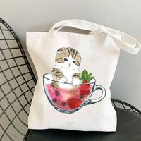 Women's Cute Cat Shopping Bags sku image 13