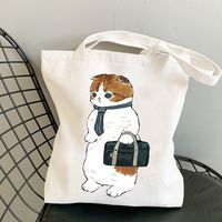 Women's Cute Cat Shopping Bags sku image 12