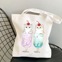 Women's Cute Cat Shopping Bags sku image 6
