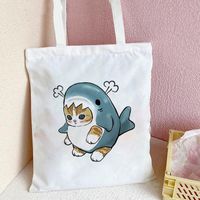 Women's Cute Cat Shark Shopping Bags main image 1