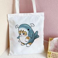 Women's Cute Cat Shark Shopping Bags main image 6