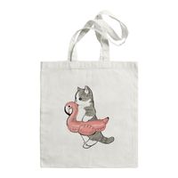 Women's Cute Cat Shark Shopping Bags sku image 24