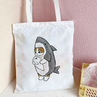 Women's Cute Cat Shark Shopping Bags main image 3