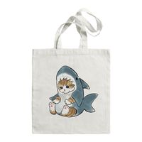 Women's Cute Cat Shark Shopping Bags sku image 14
