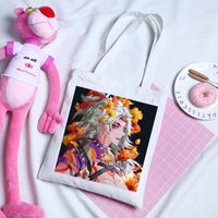 Women's Cartoon Style Portrait Shopping Bags sku image 2
