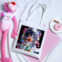 Women's Cartoon Style Portrait Shopping Bags sku image 6