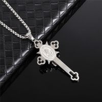 Hip-hop Cross Stainless Steel Plating Men's Pendant Necklace Necklace Pendant main image 2