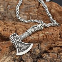Retro Cool Style Axe Alloy Plating Men's Pendant Necklace main image 1