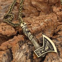 Retro Cool Style Axe Alloy Plating Men's Pendant Necklace main image 5