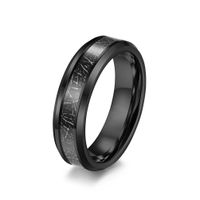Casual Simple Style Round Tungsten Steel Polishing Men's Rings sku image 8