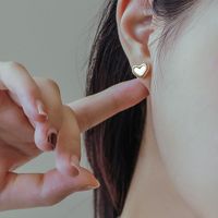 Süss Einfacher Stil Herzform Titan Stahl Überzug Inlay Hülse Armbänder Ohrringe Halskette main image 5