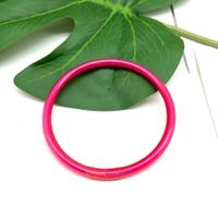 Simple Style Solid Color Silica Gel Unisex Wristband main image 4