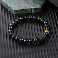 Simple Style Constellation Natural Stone Beaded Carving Bracelets main image 1