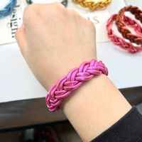 Classic Style Solid Color Silica Gel Unisex Wristband main image 5