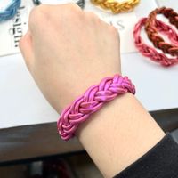 Classic Style Solid Color Silica Gel Unisex Wristband sku image 12