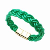 Simple Style Solid Color Alloy Plastic Women's Men's Wristband sku image 4