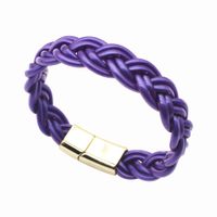 Simple Style Solid Color Alloy Plastic Women's Men's Wristband sku image 6