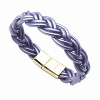 Simple Style Solid Color Alloy Plastic Women's Men's Wristband sku image 5