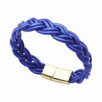 Simple Style Solid Color Alloy Plastic Women's Men's Wristband sku image 8