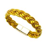 Simple Style Solid Color Alloy Plastic Women's Men's Wristband sku image 10