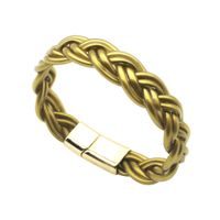 Simple Style Solid Color Alloy Plastic Women's Men's Wristband sku image 13
