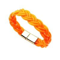 Simple Style Solid Color Alloy Plastic Women's Men's Wristband sku image 7